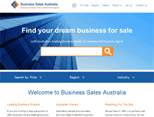 Tablet Screenshot of businesssalesaustralia.com